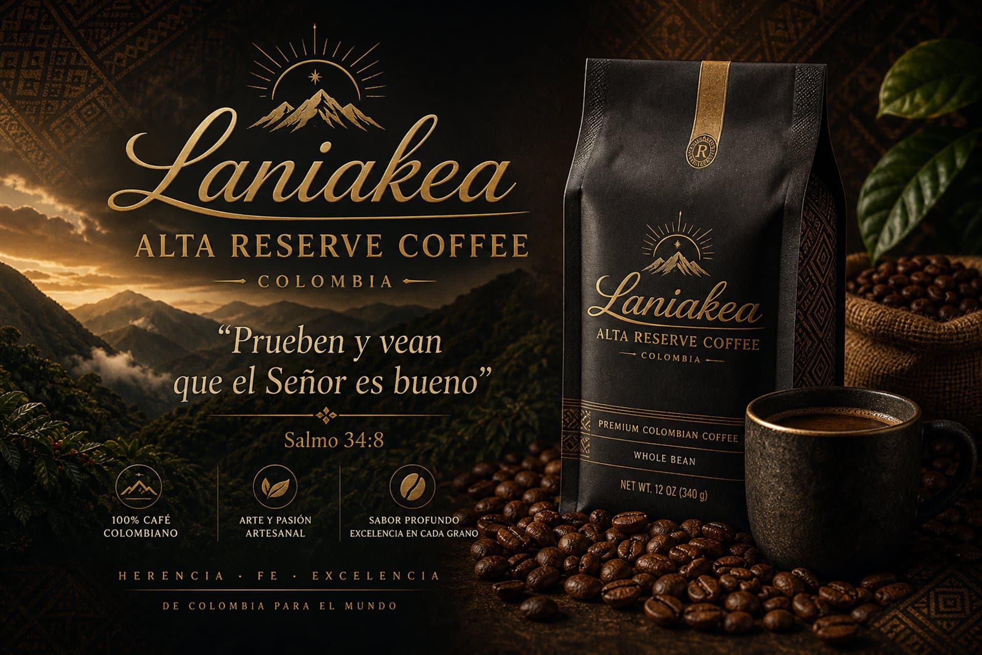 Laniakea Alta Reserve Coffee en origen colombiano